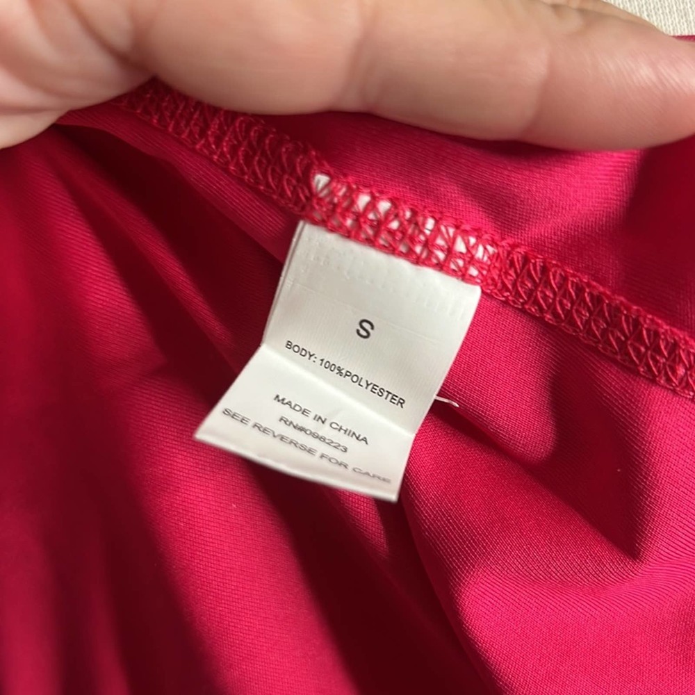 BCG Racer Back Women's Running Reflective Pieced Racer Bright Rose Small - Picture 6 of 7